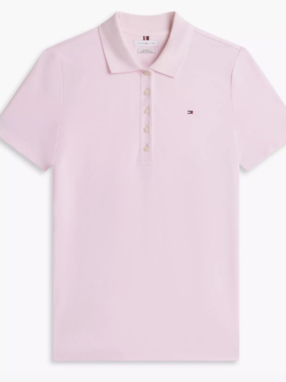 Tommy Hilfiger Classic Fit Stretch Cotton Polo - Pink - Size XXL